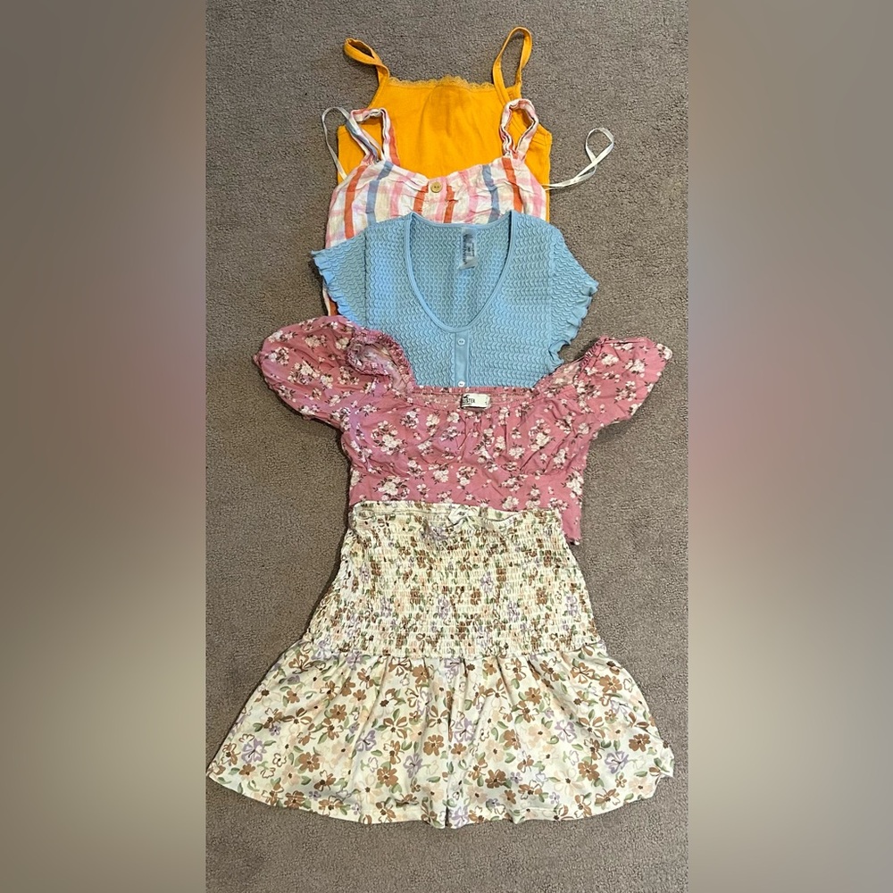 Women tops and skirt for summer